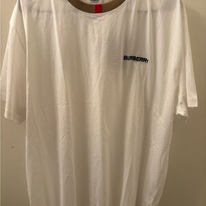 Burberry White Short Sleeve Tee